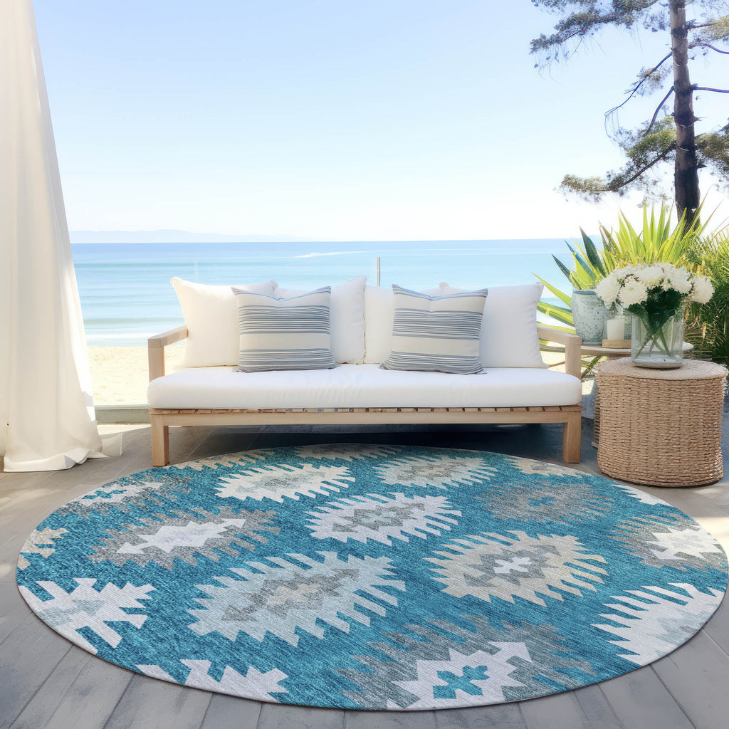 addison chantille acn983 teal rug