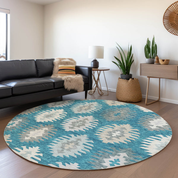 addison chantille acn983 teal rug