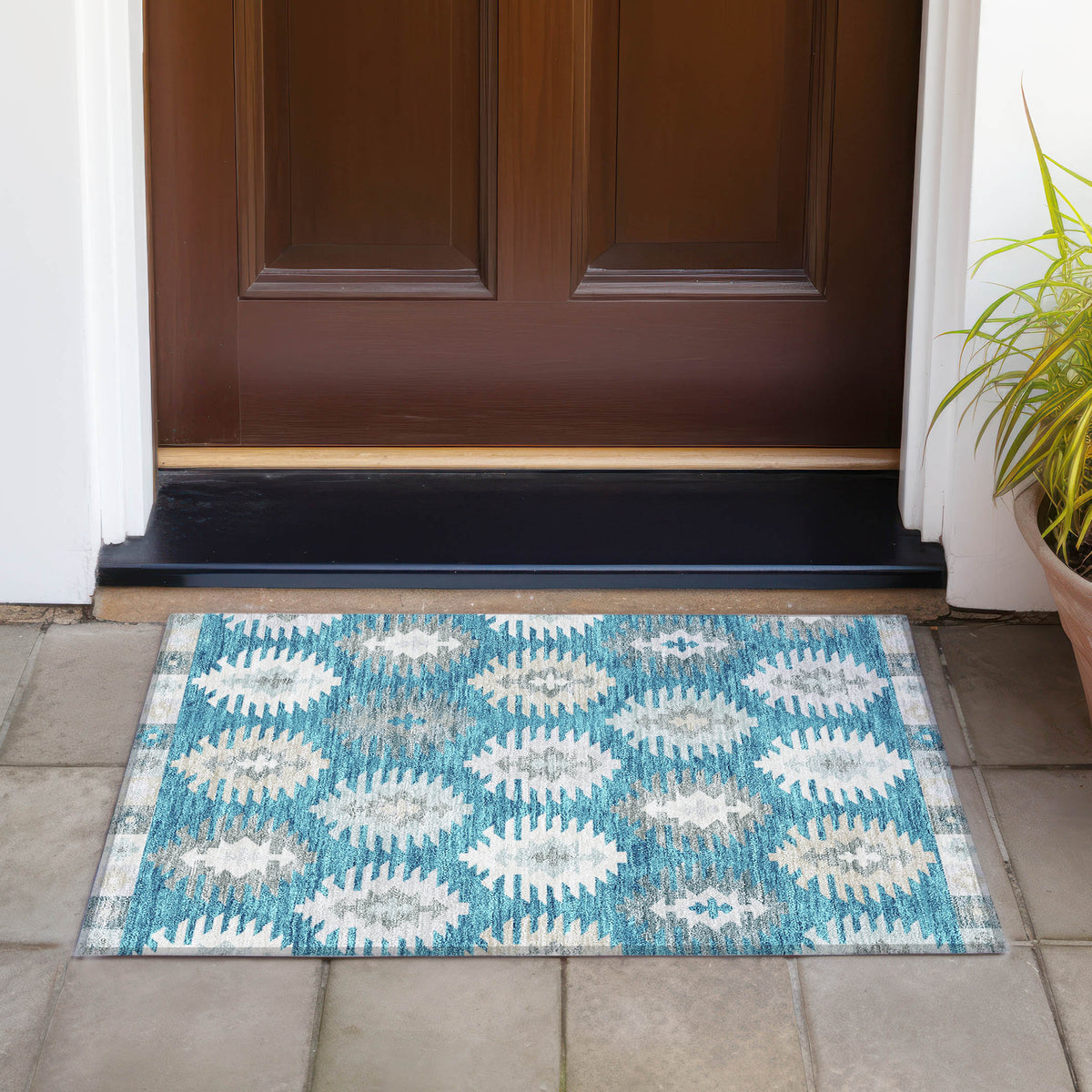 addison chantille acn983 teal rug