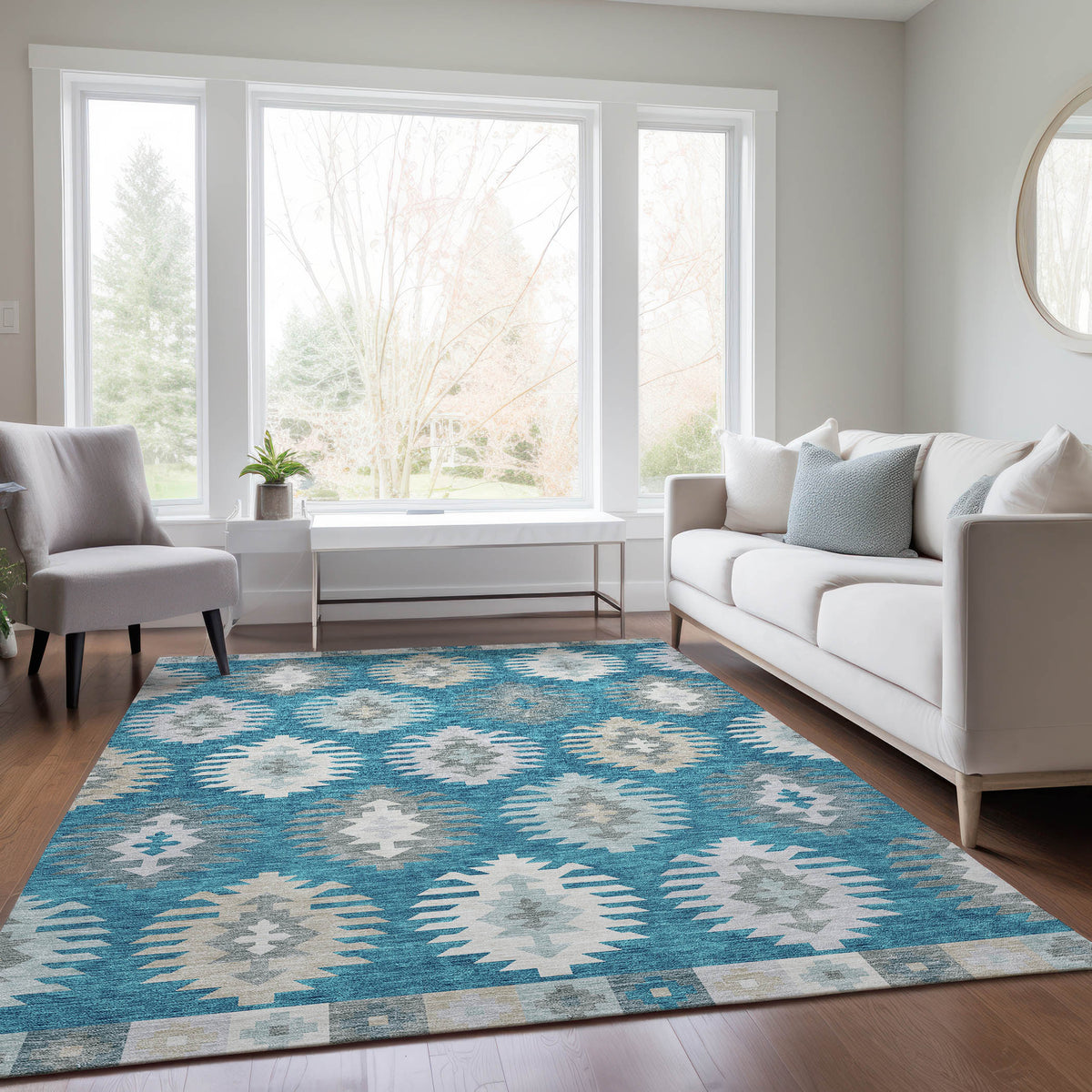 addison chantille acn983 teal rug