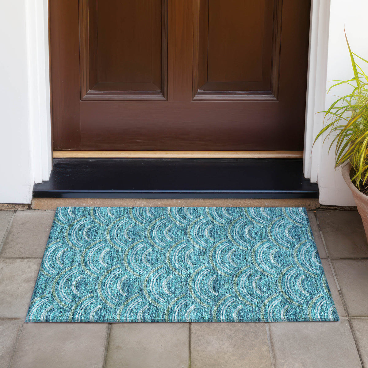 addison chantille acn984 teal rug