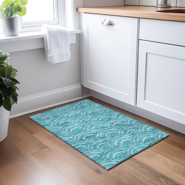 addison chantille acn984 teal rug