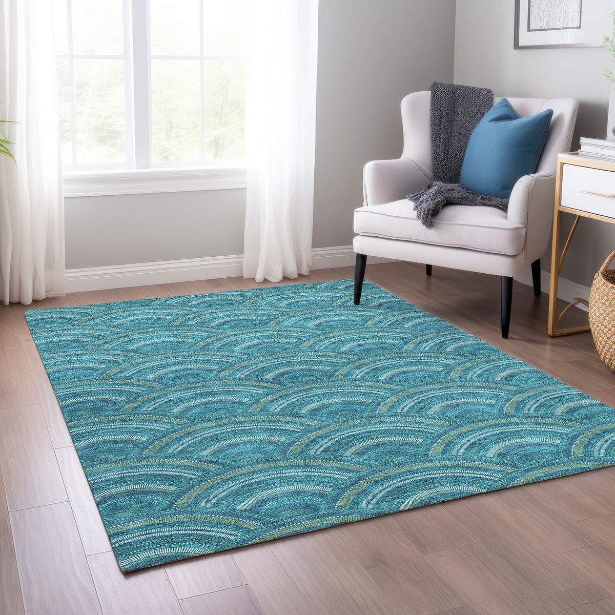 addison chantille acn984 teal rug