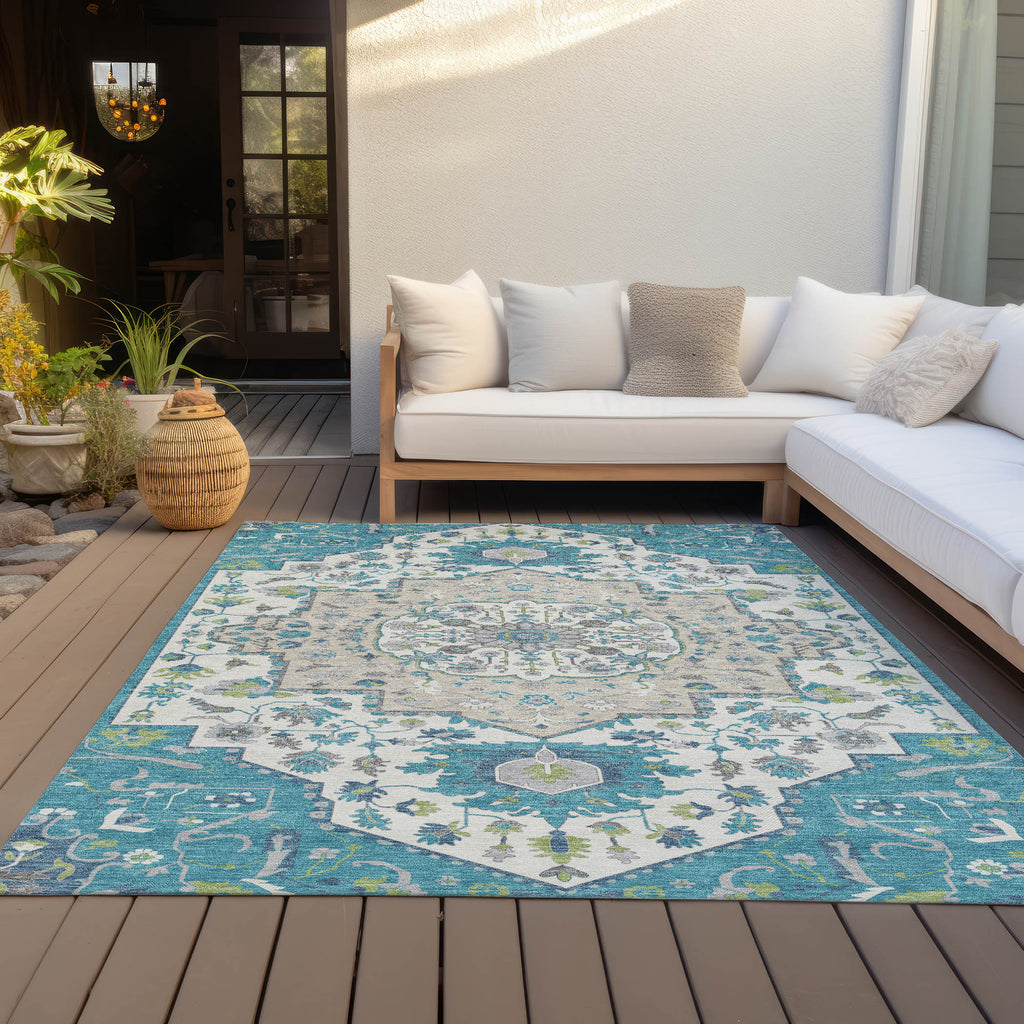 addison chantille acn985 teal rug