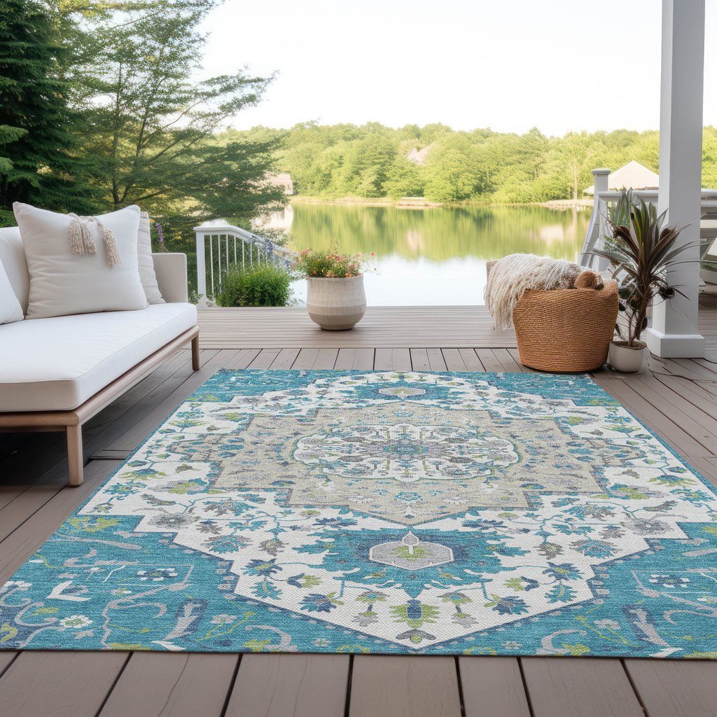 addison chantille acn985 teal rug