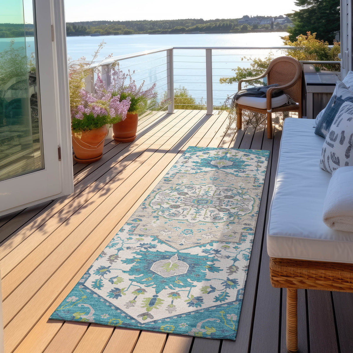 addison chantille acn985 teal rug