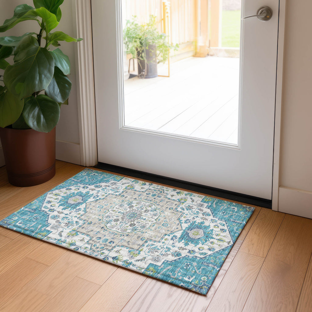 addison chantille acn985 teal rug