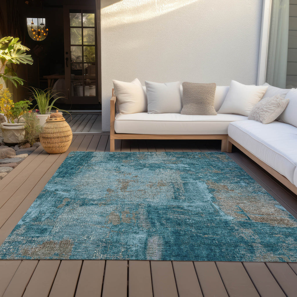addison chantille acn989 teal rug