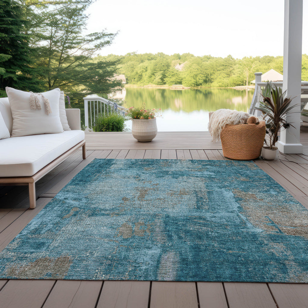 addison chantille acn989 teal rug