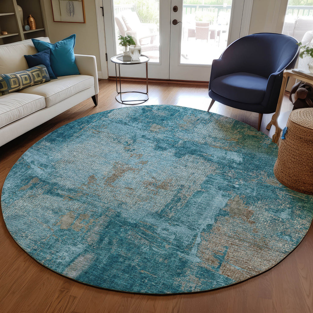 addison chantille acn989 teal rug