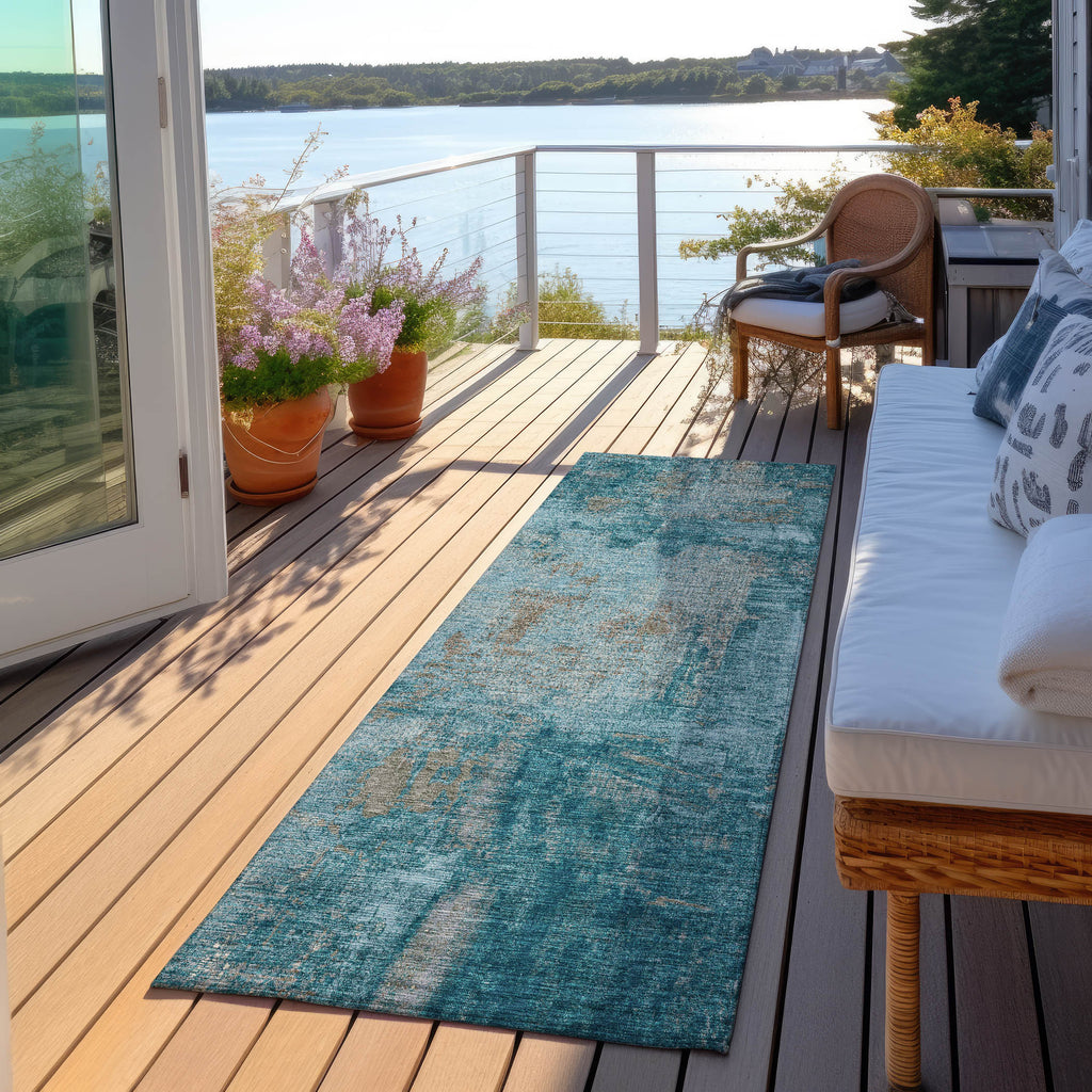 addison chantille acn989 teal rug