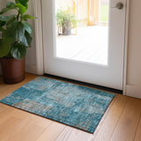 addison chantille acn989 teal rug