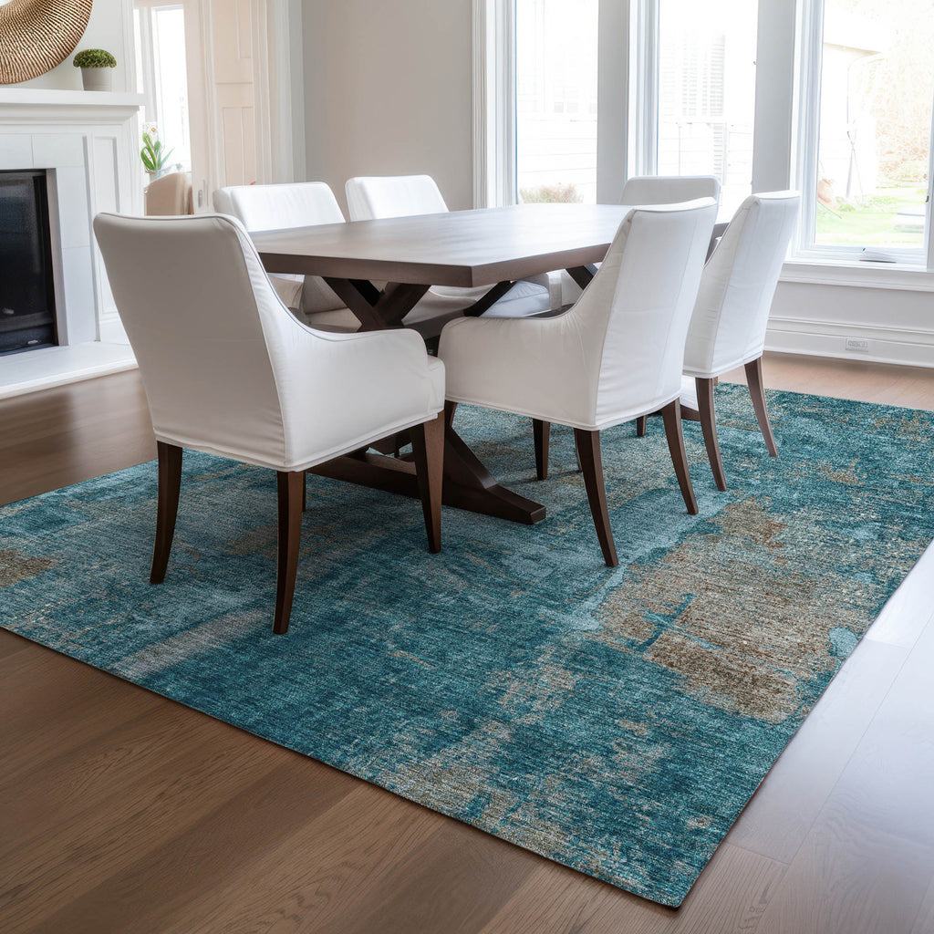 addison chantille acn989 teal rug