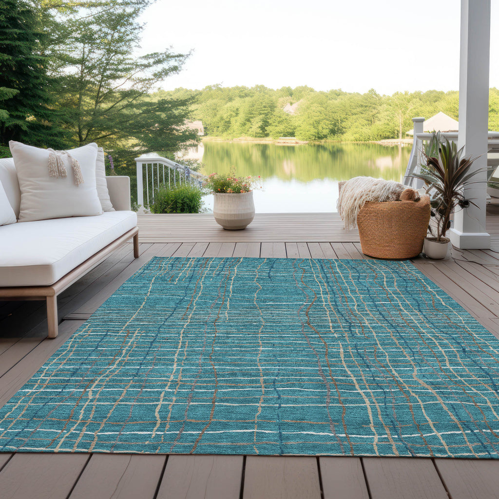 addison chantille acn998 teal rug