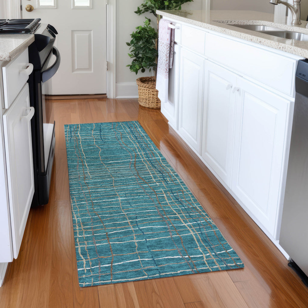 addison chantille acn998 teal rug