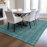 addison chantille acn998 teal rug
