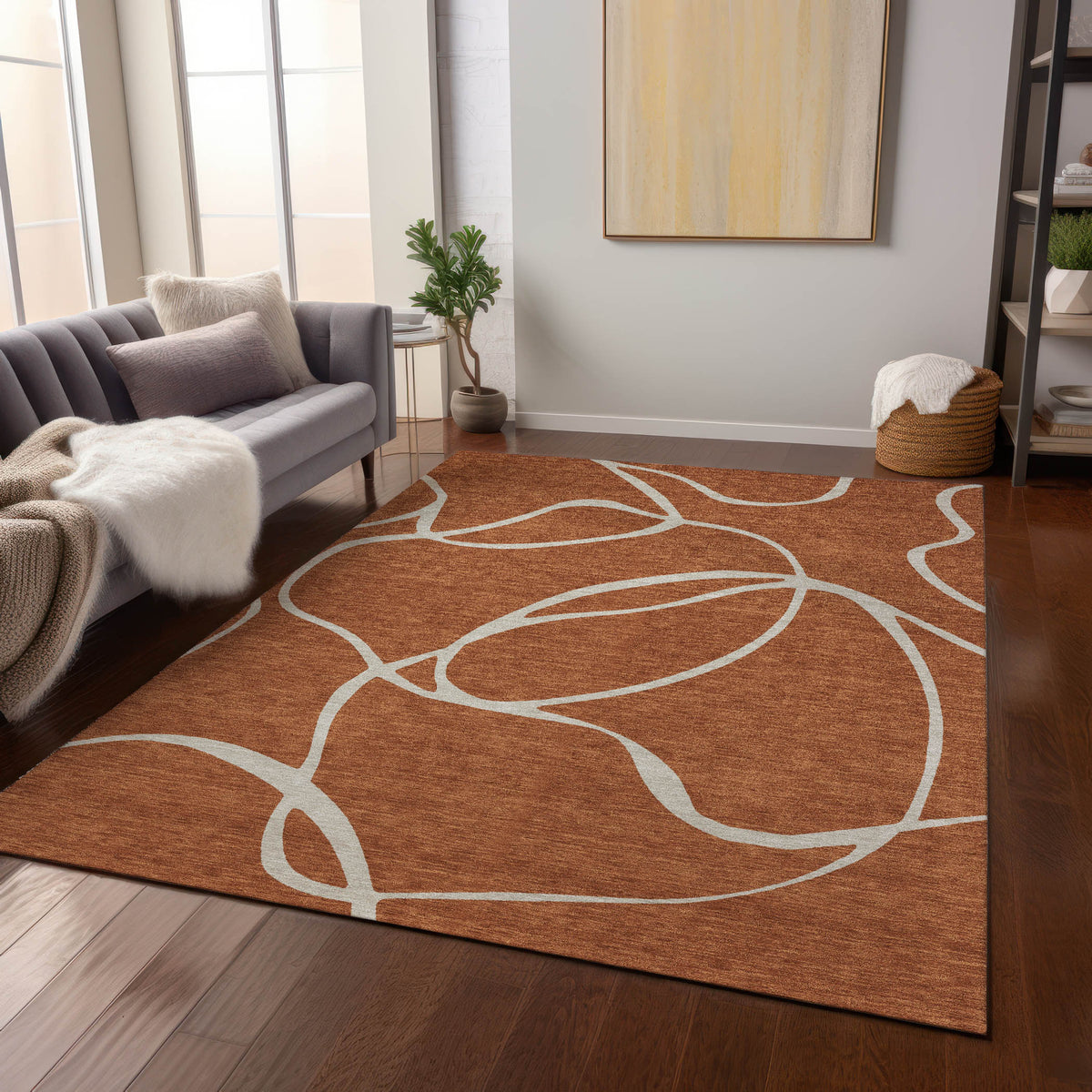 addison chantille acn999 paprika rug