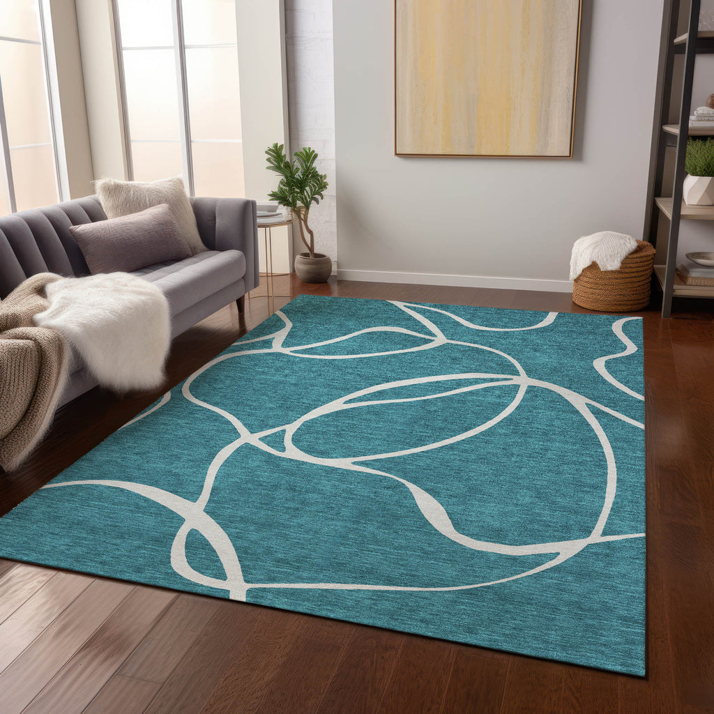 addison chantille acn999 teal rug