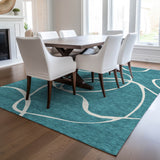 addison chantille acn999 teal rug