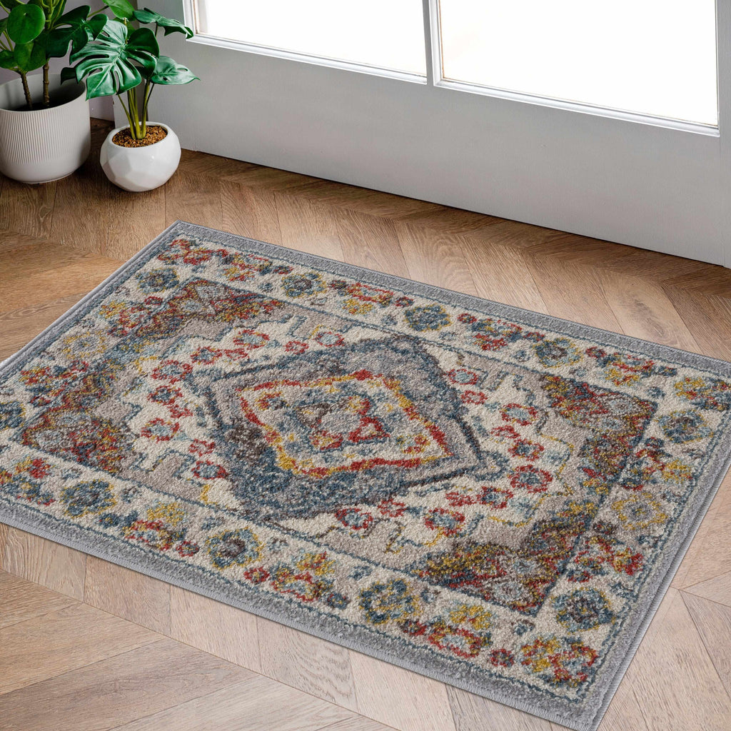 Hauteloom Haymond HAYMO Taupe Machine Made Polypropylene Rug