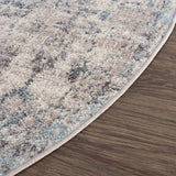 Hauteloom Orrick ORRI Light Gray Machine Made Polypropylene Rug