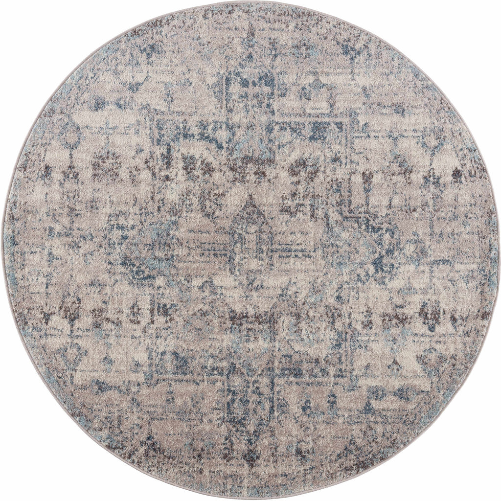 Hauteloom Orrick ORRI Light Gray Machine Made Polypropylene Rug