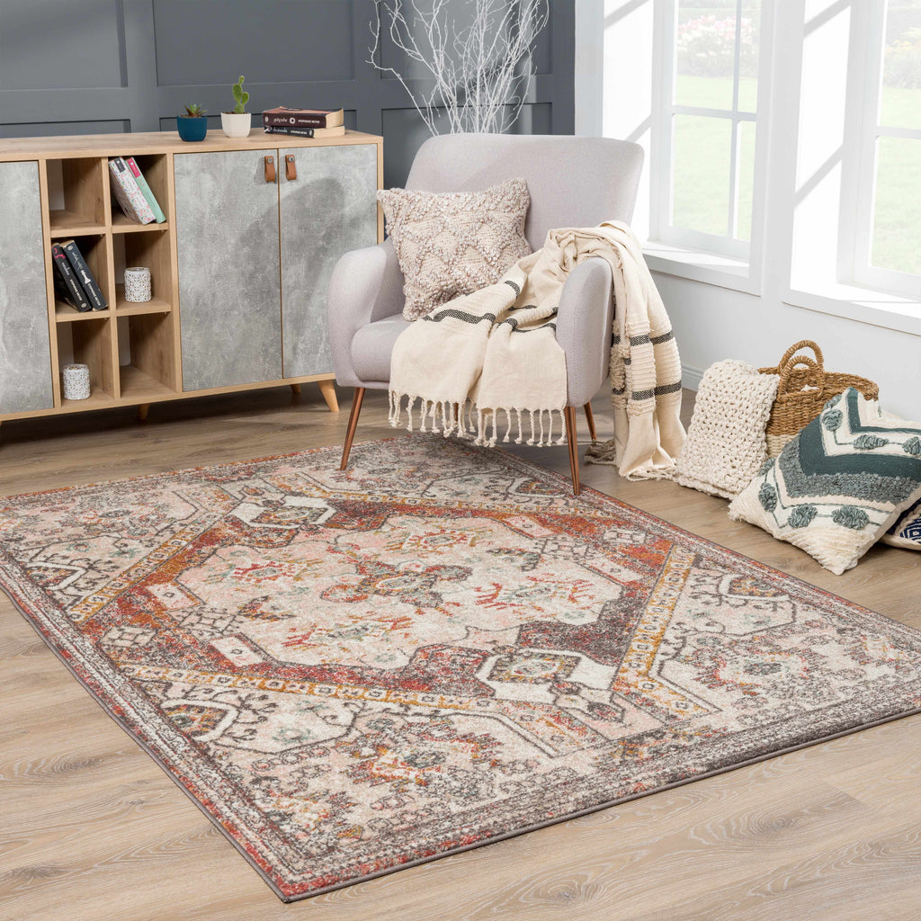 Hauteloom Yennora YENN Charcoal Machine Made Polypropylene Rug