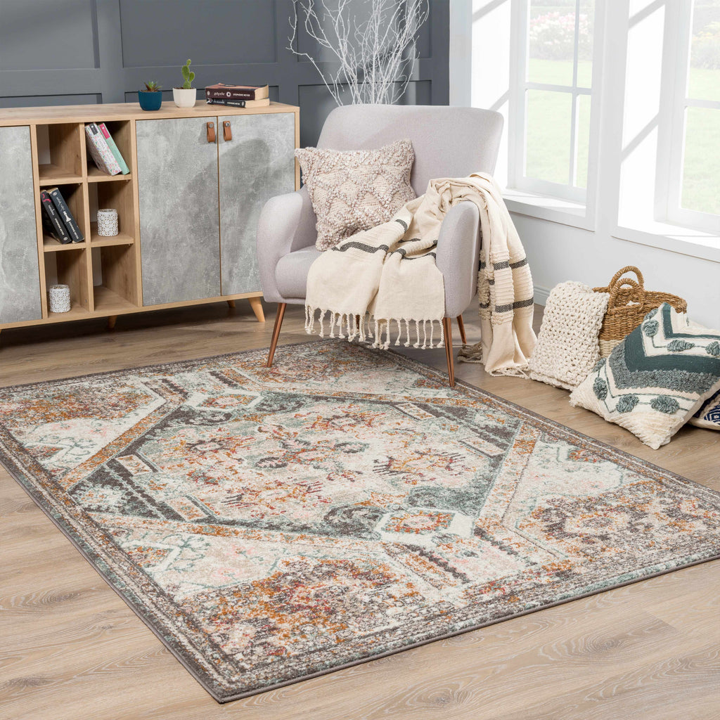 Hauteloom Woorabinda WOORA Charcoal Machine Made Polypropylene Rug