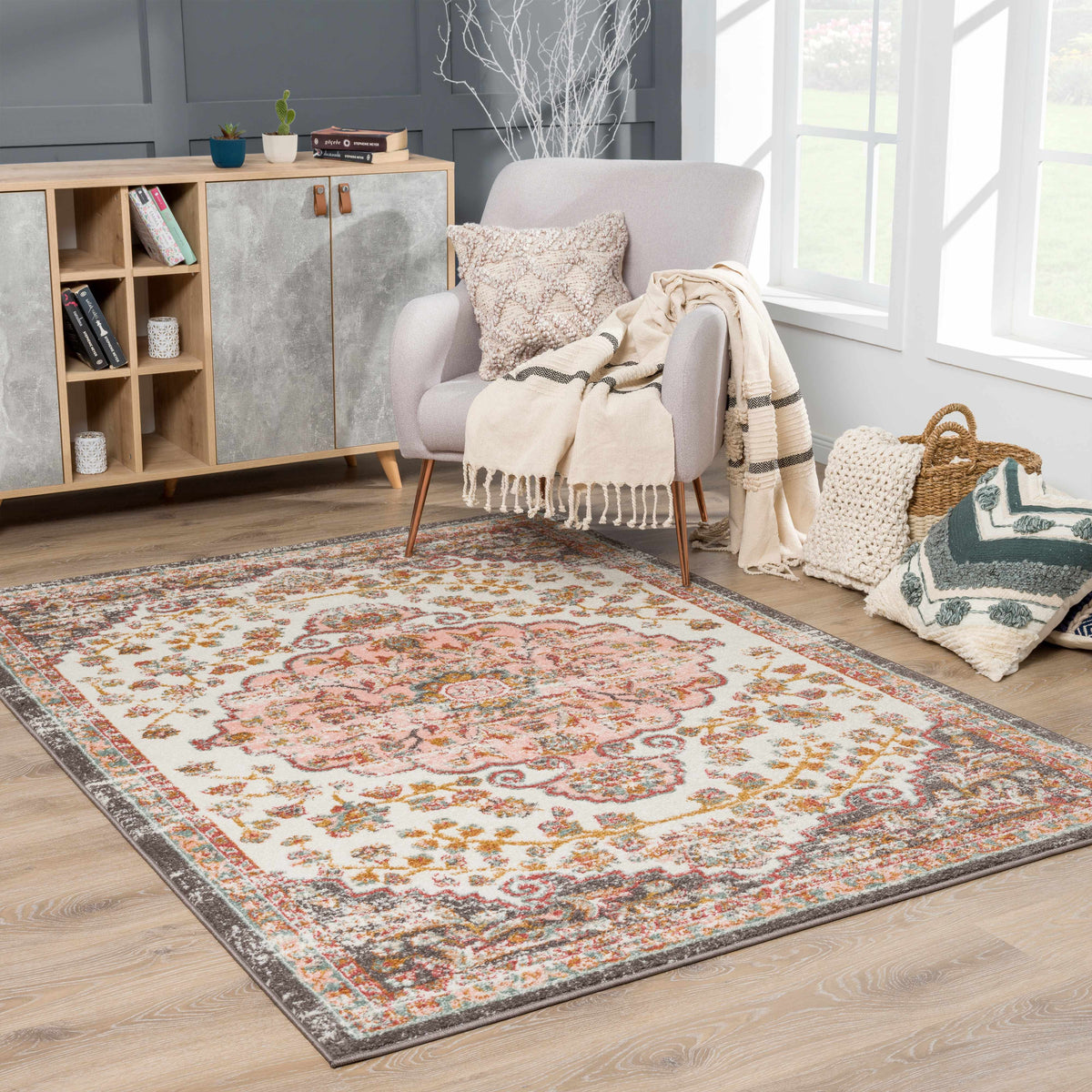 Hauteloom Oark OAR Mustard Machine Made Polypropylene Rug