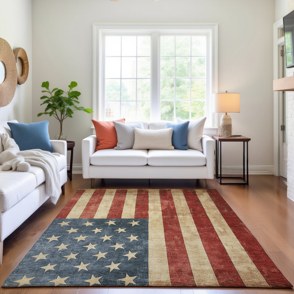 dalyn americana am1 red rug