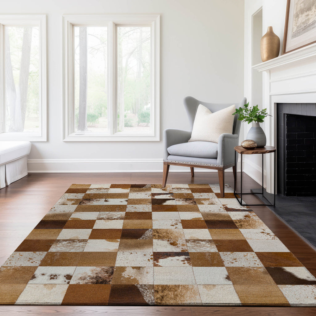 addison mayfield amf105 brown rug