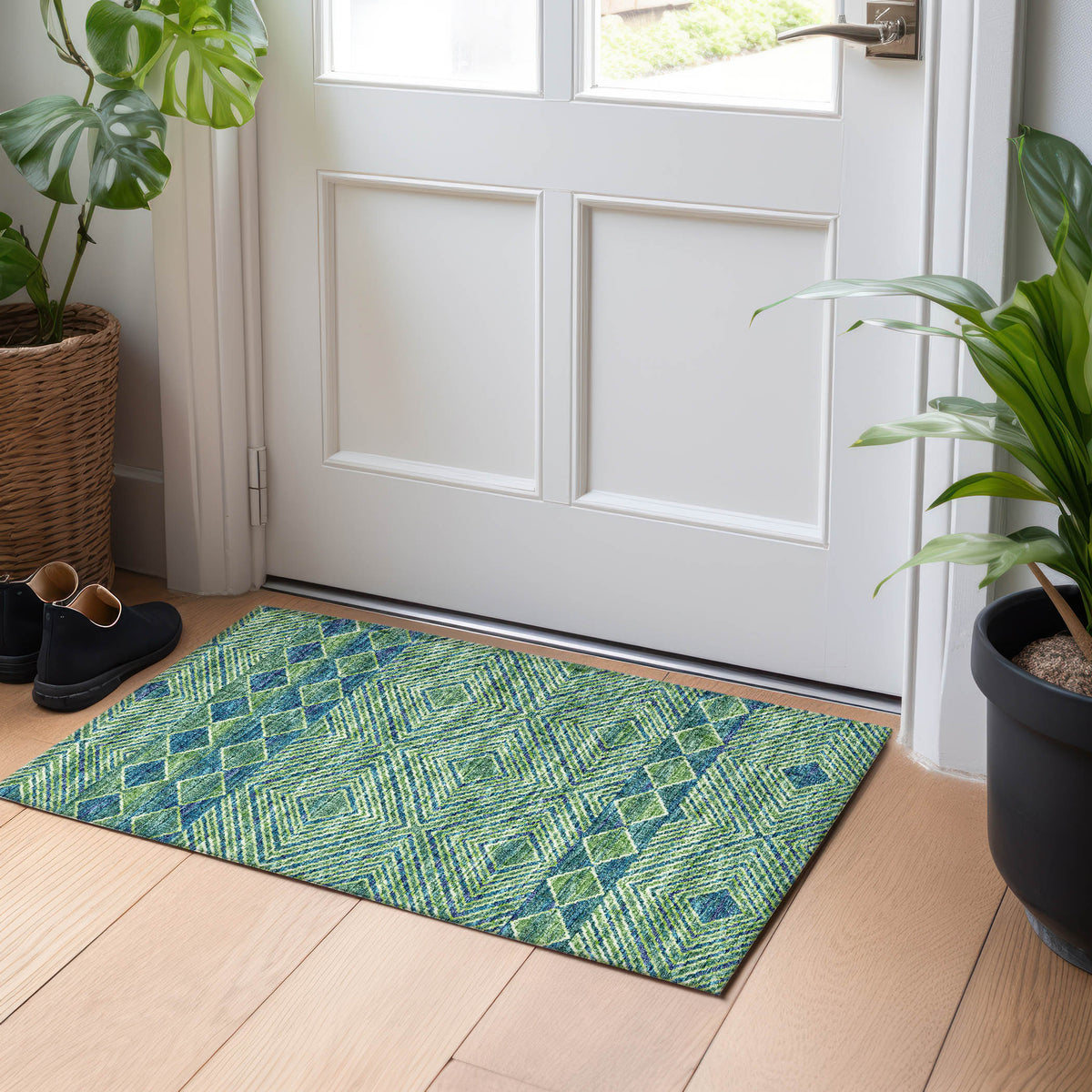 addison mayfield amf107 green rug