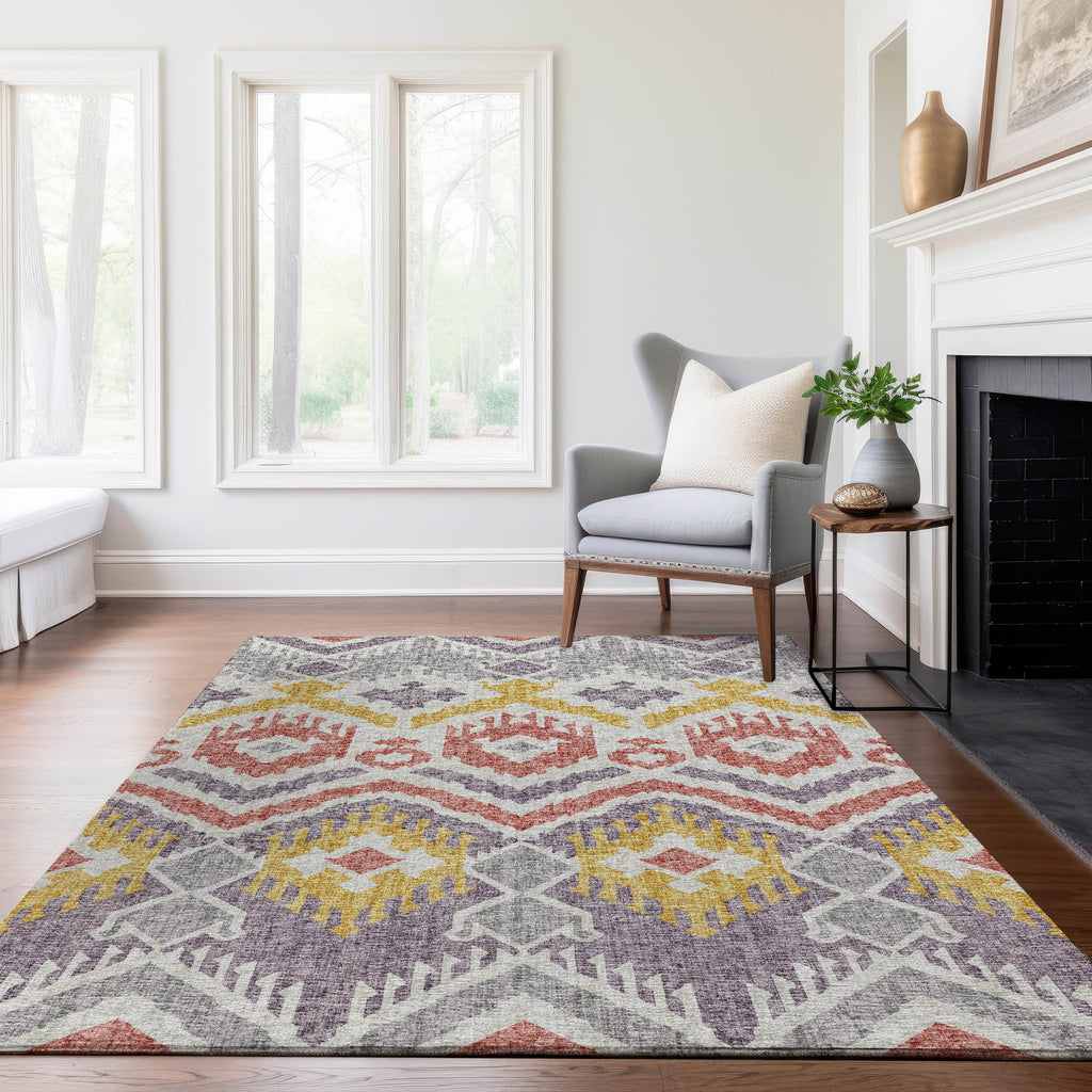 addison mayfield amf108 purple rug