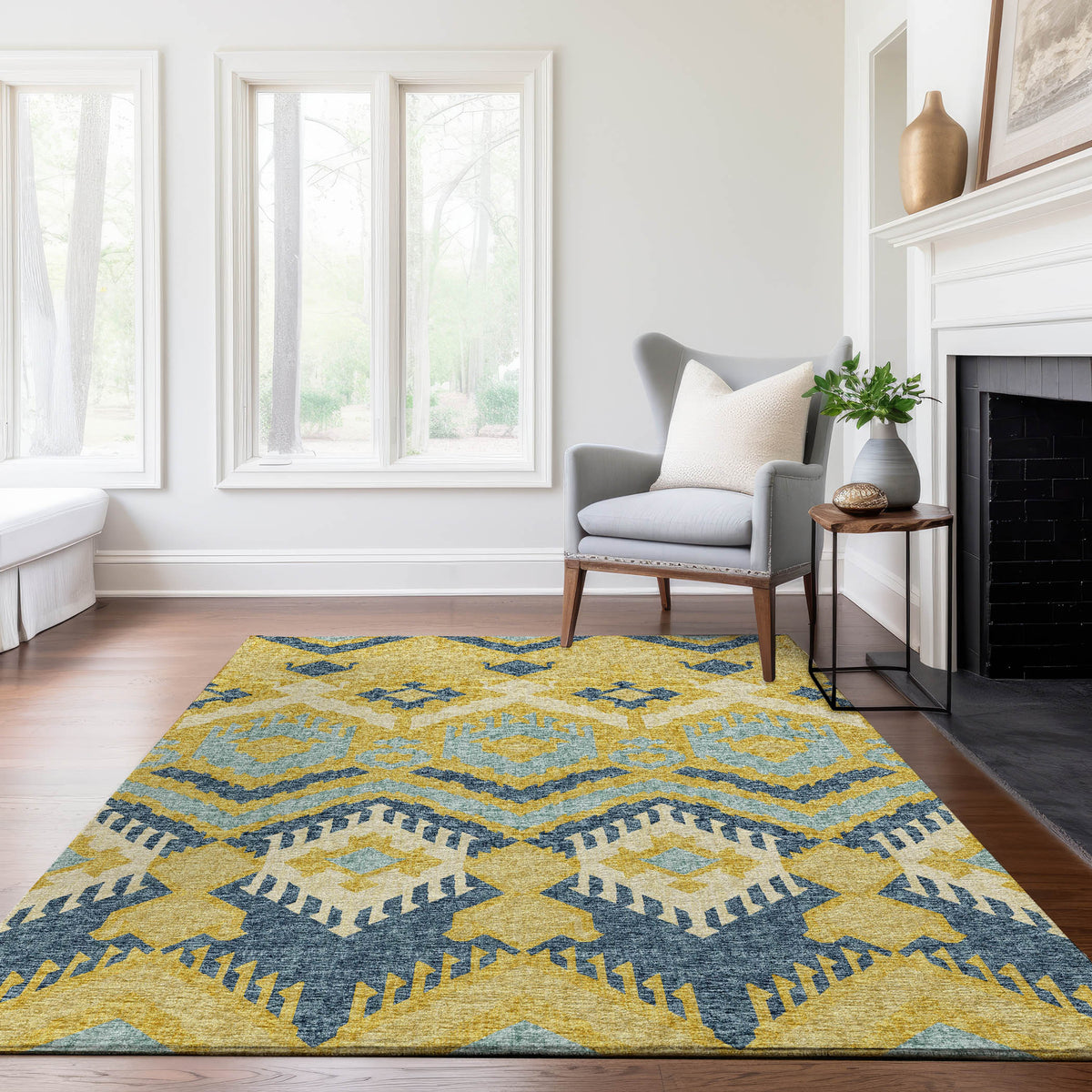 addison mayfield amf108 yellow rug