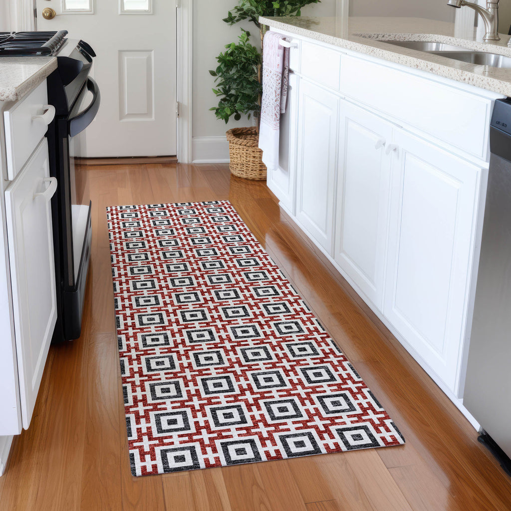 addison mayfield amf139 red rug
