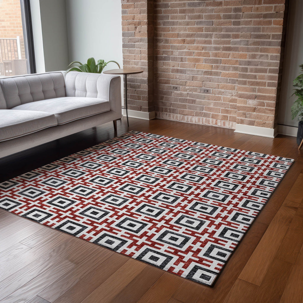 addison mayfield amf139 red rug