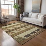 addison mayfield amf141 brown rug