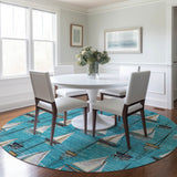 addison mayfield amf153 teal rug