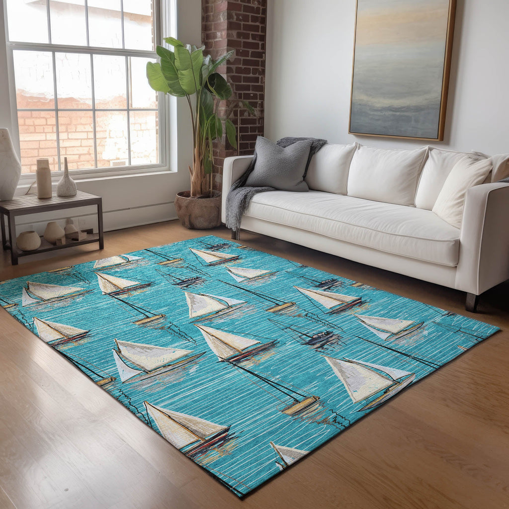 addison mayfield amf153 teal rug