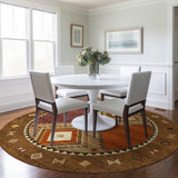 addison mayfield amf177 brown rug