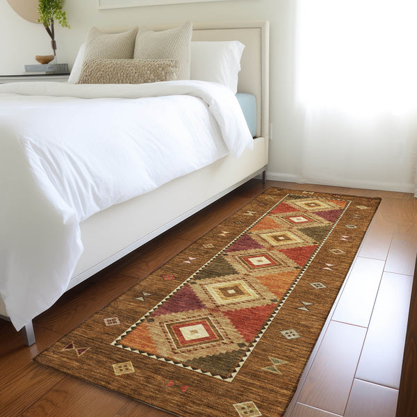 addison mayfield amf177 brown rug