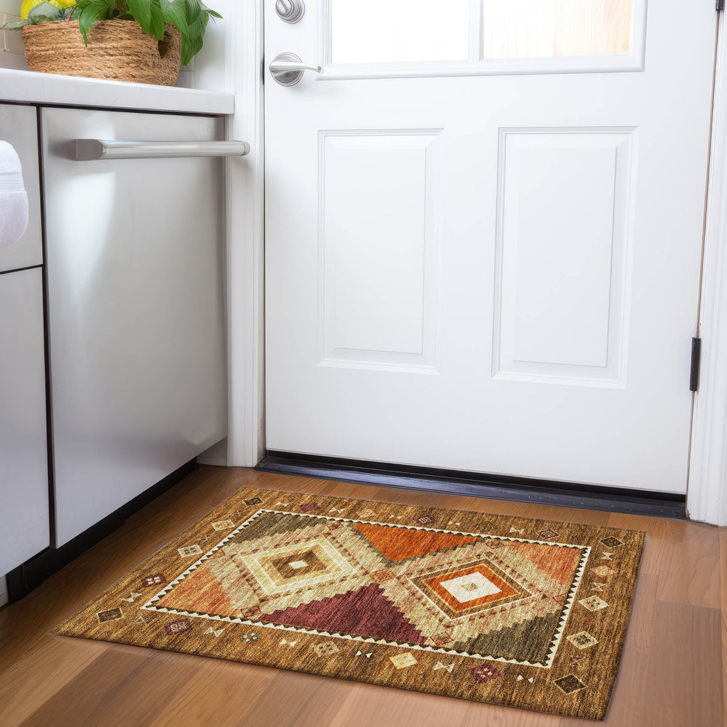 addison mayfield amf177 brown rug