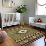 addison mayfield amf179 green rug