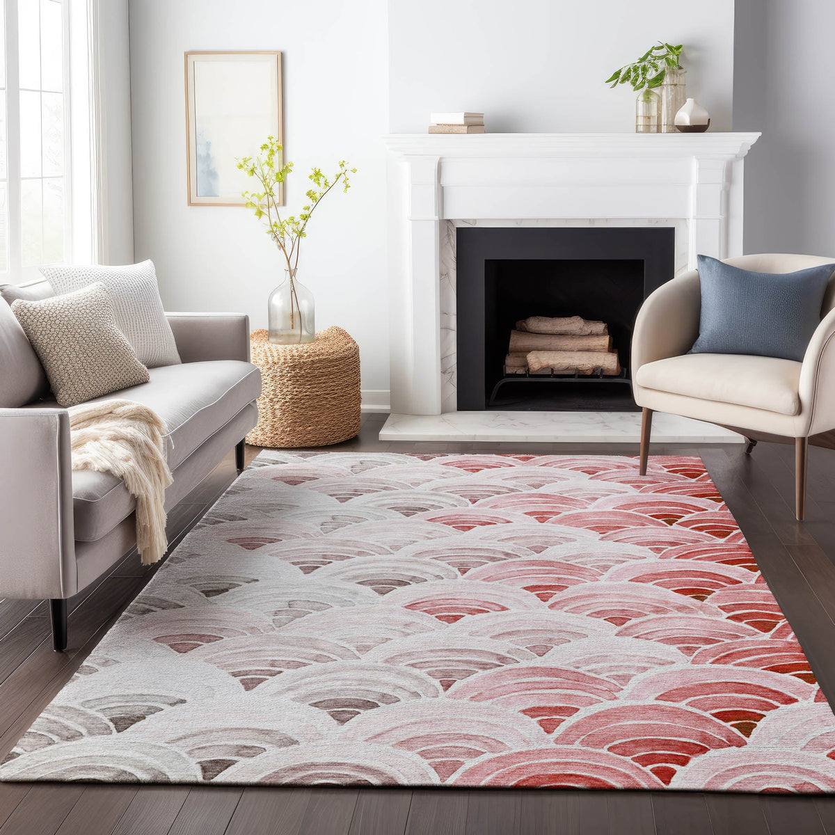 addison mayfield amf184 red rug