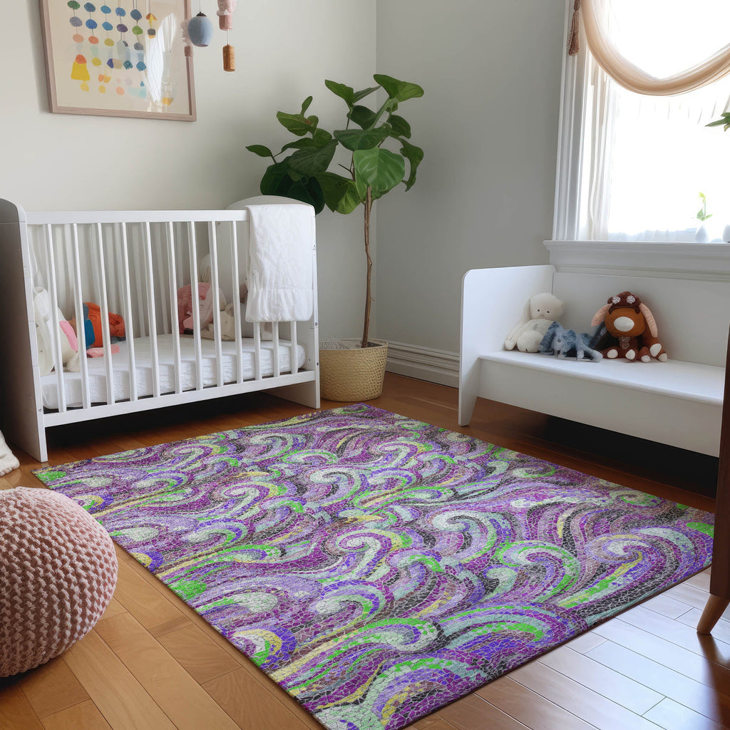 addison mayfield amf193 purple rug