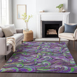 addison mayfield amf193 purple rug