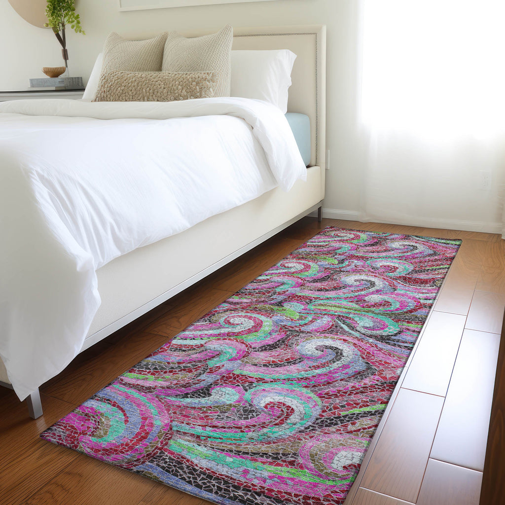 addison mayfield amf193 raspberry rug