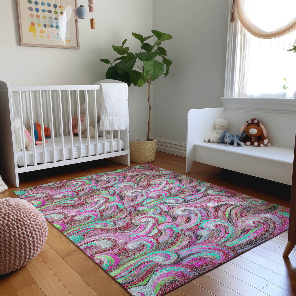 addison mayfield amf193 raspberry rug