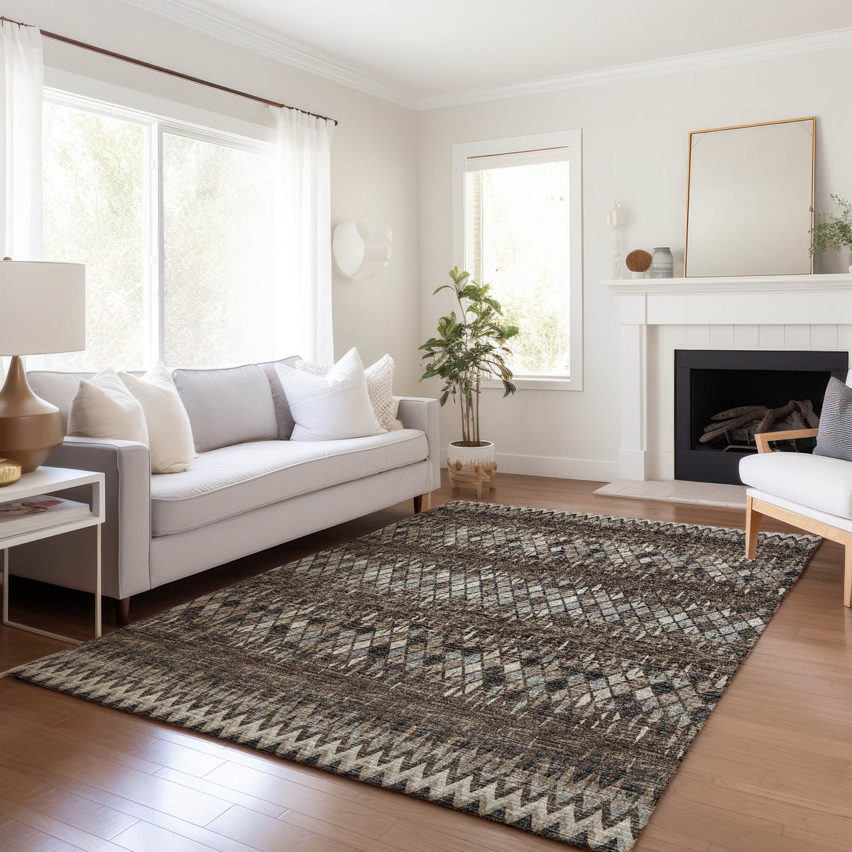 addison mayfield amf38 brown rug