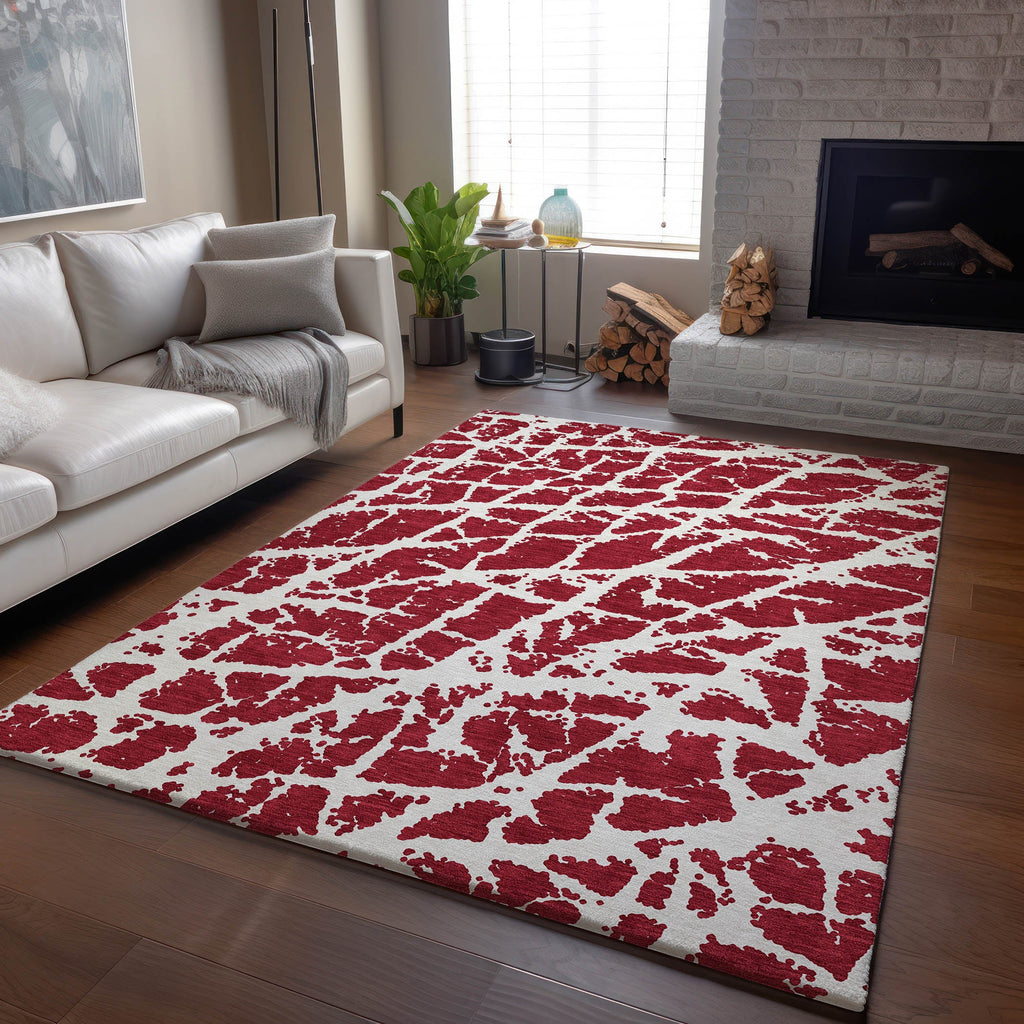 addison mayfield amf501 red rug